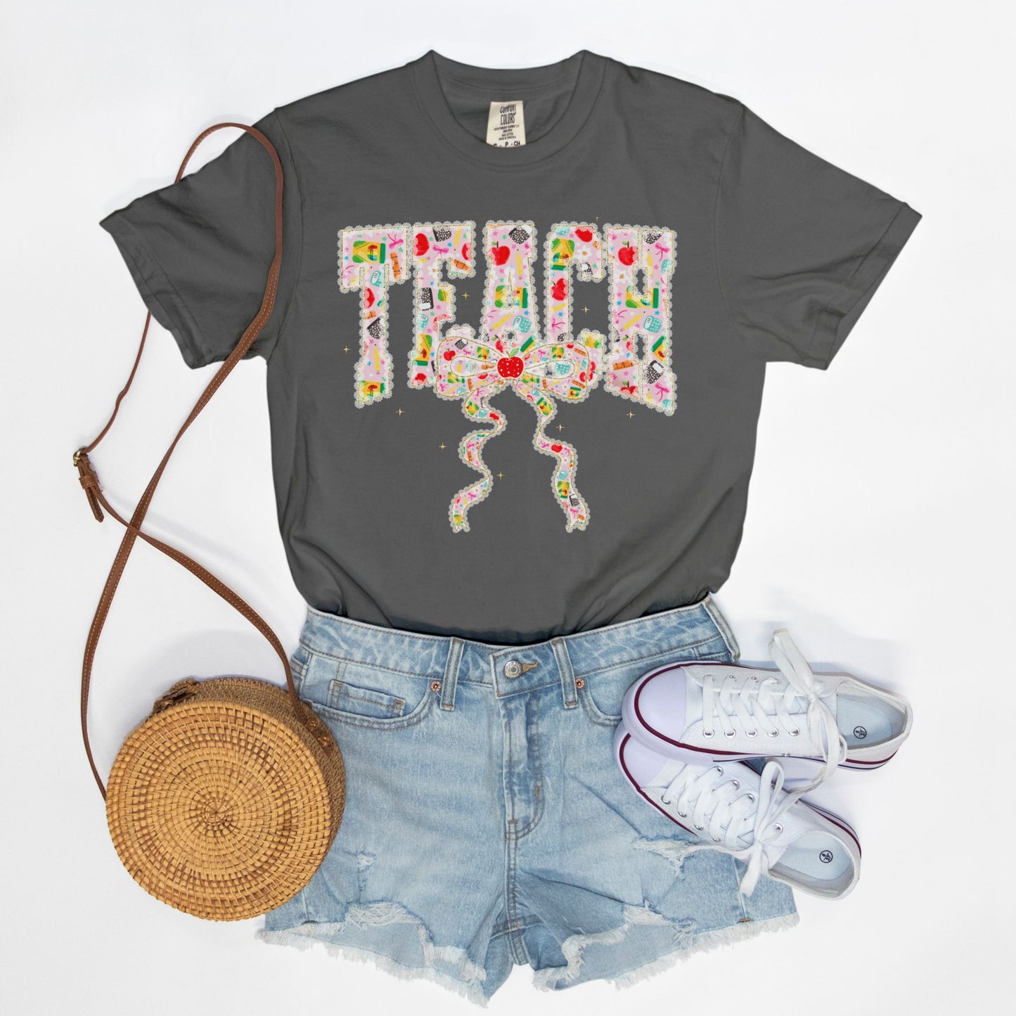 School Supplies Teach Coquette Tee