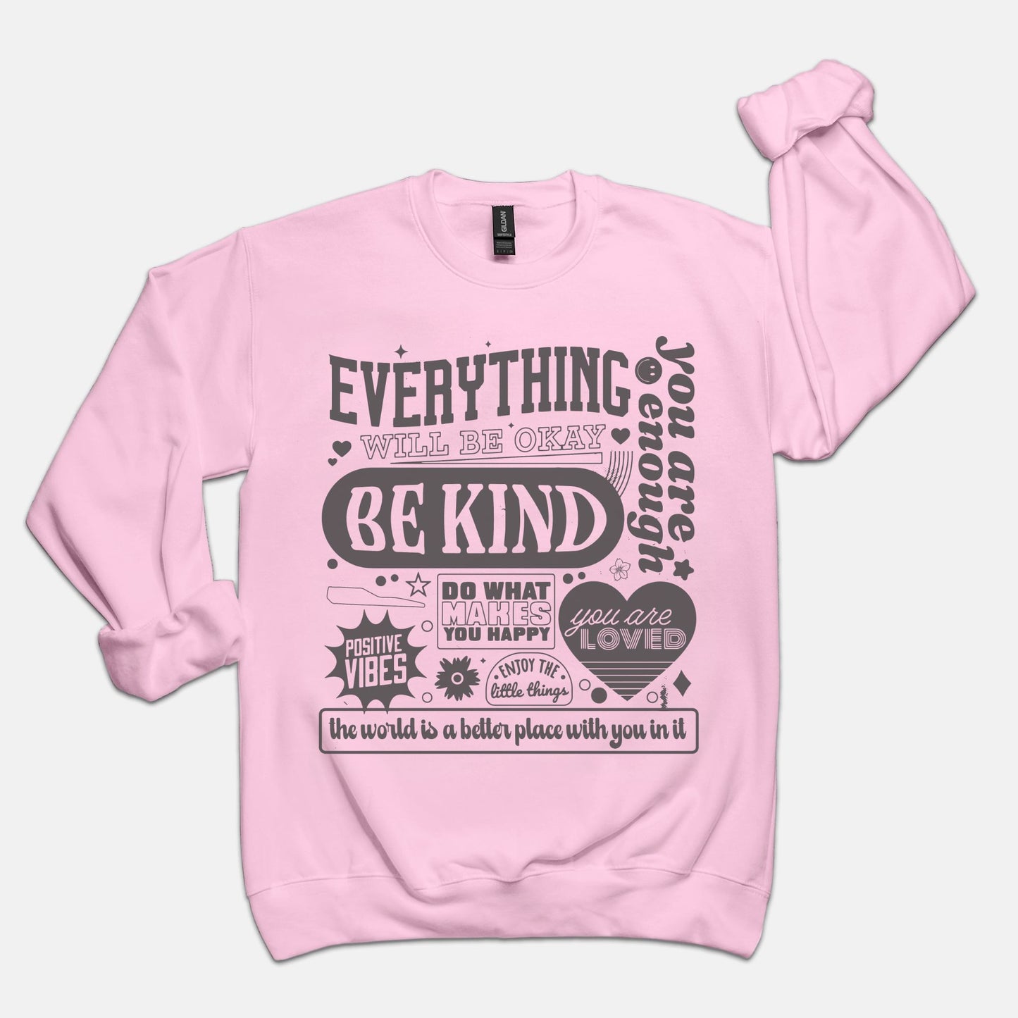 Everything Will Be Ok Retro Collage Sweatshirt
