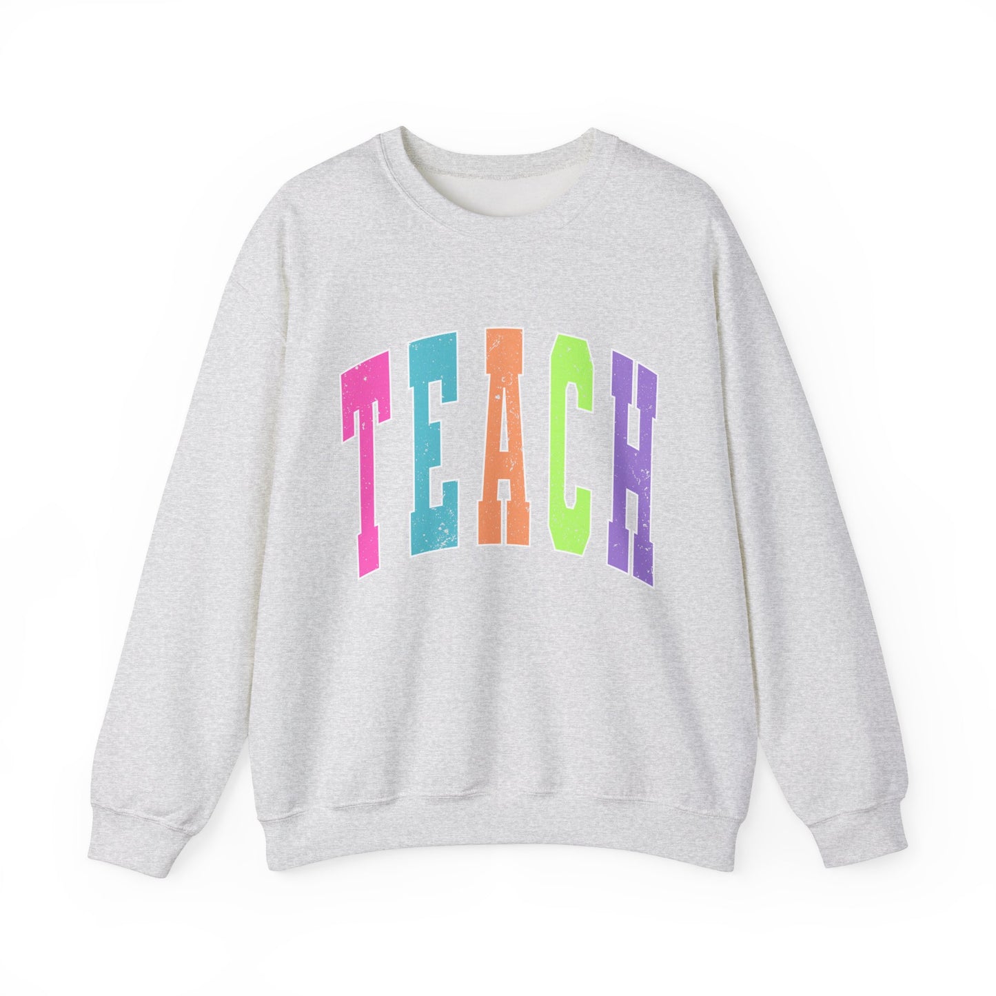 Neon Varsity Teach Sweatshirt