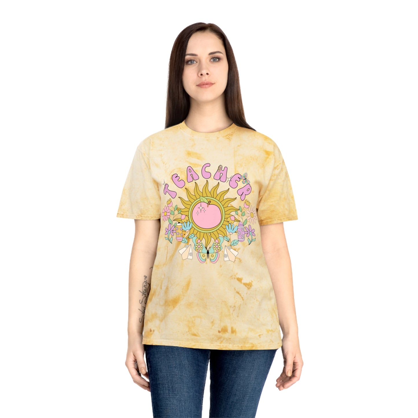 Boho Teacher Color Blast Tee