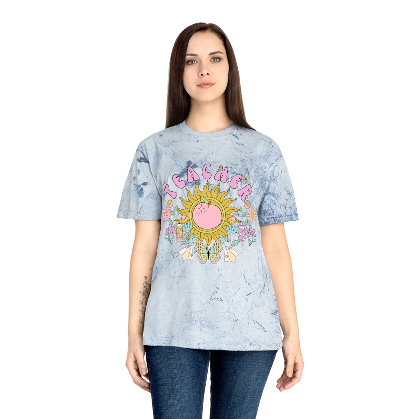 Boho Teacher Color Blast Tee