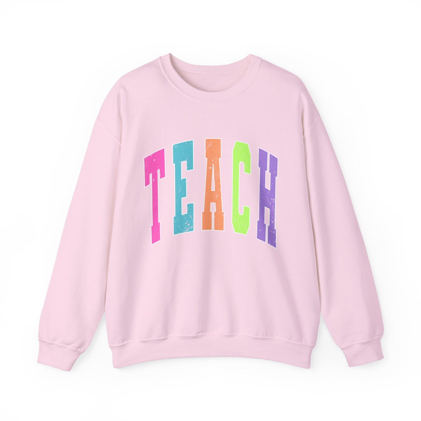 Neon Varsity Teach Sweatshirt