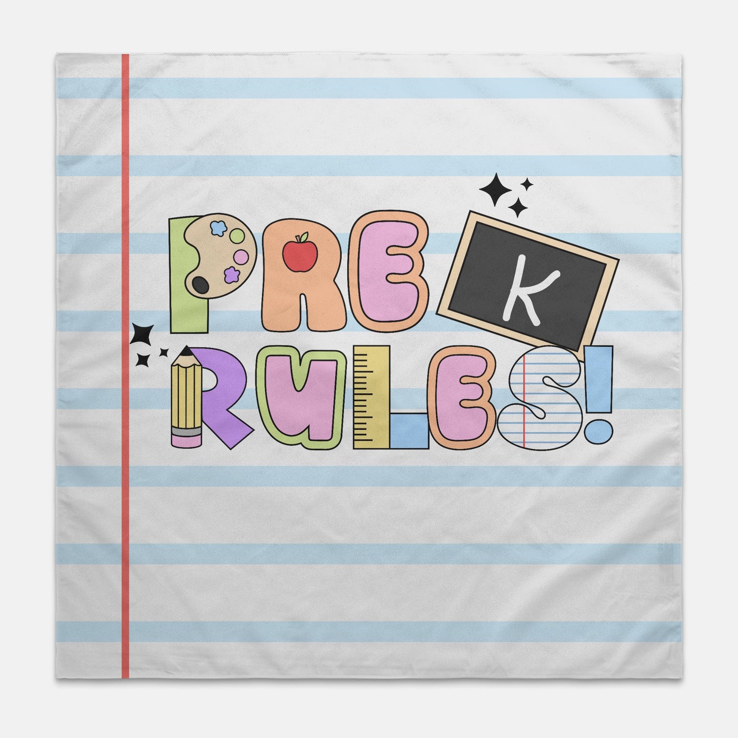 Pre K Rules Wall Banner 22" x 22"