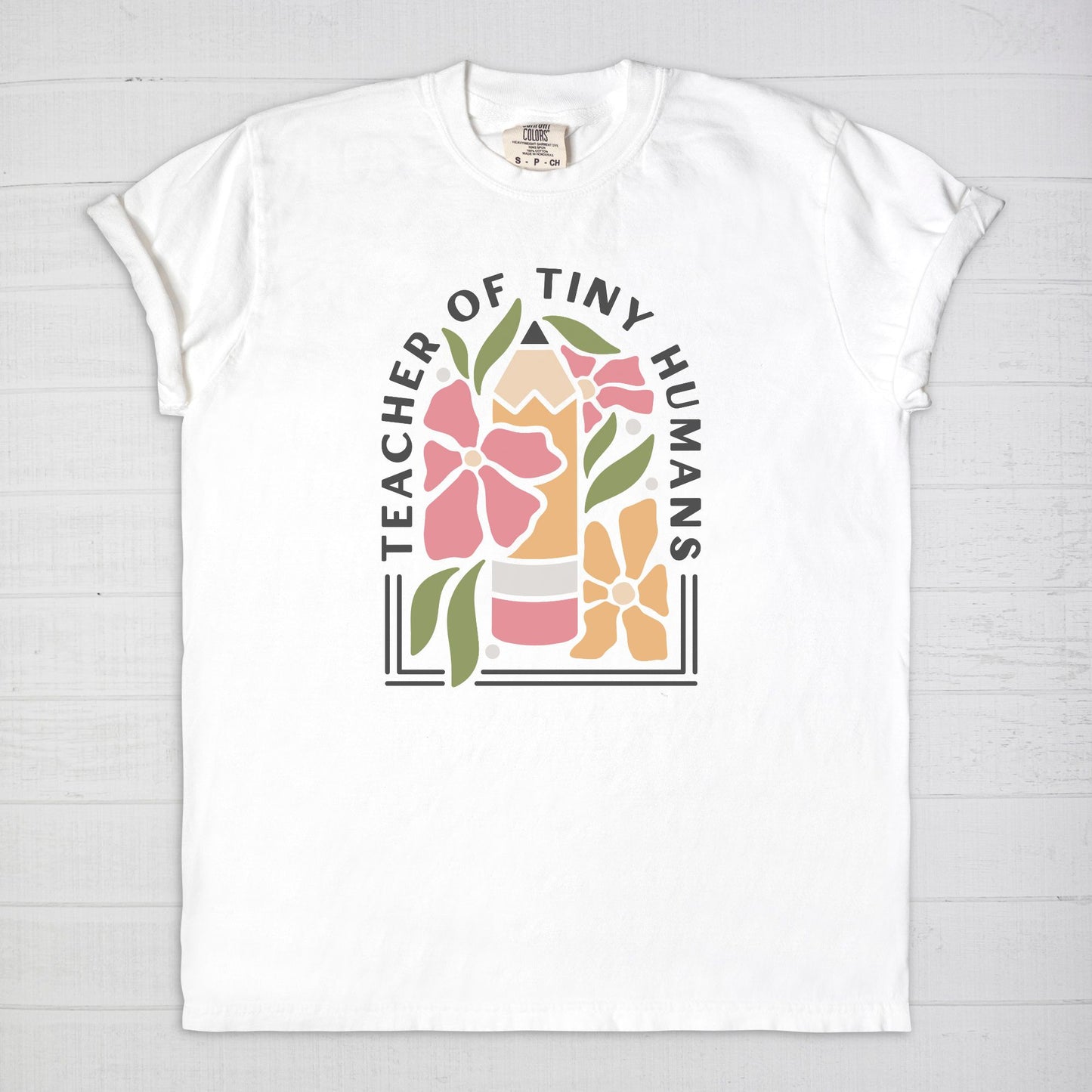 Teacher of Tiny Humans Floral Tee