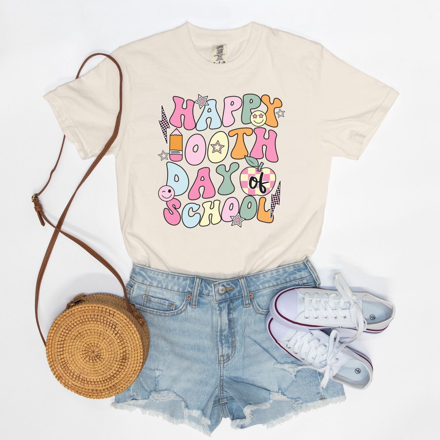 Retro 100th Day of School Tee