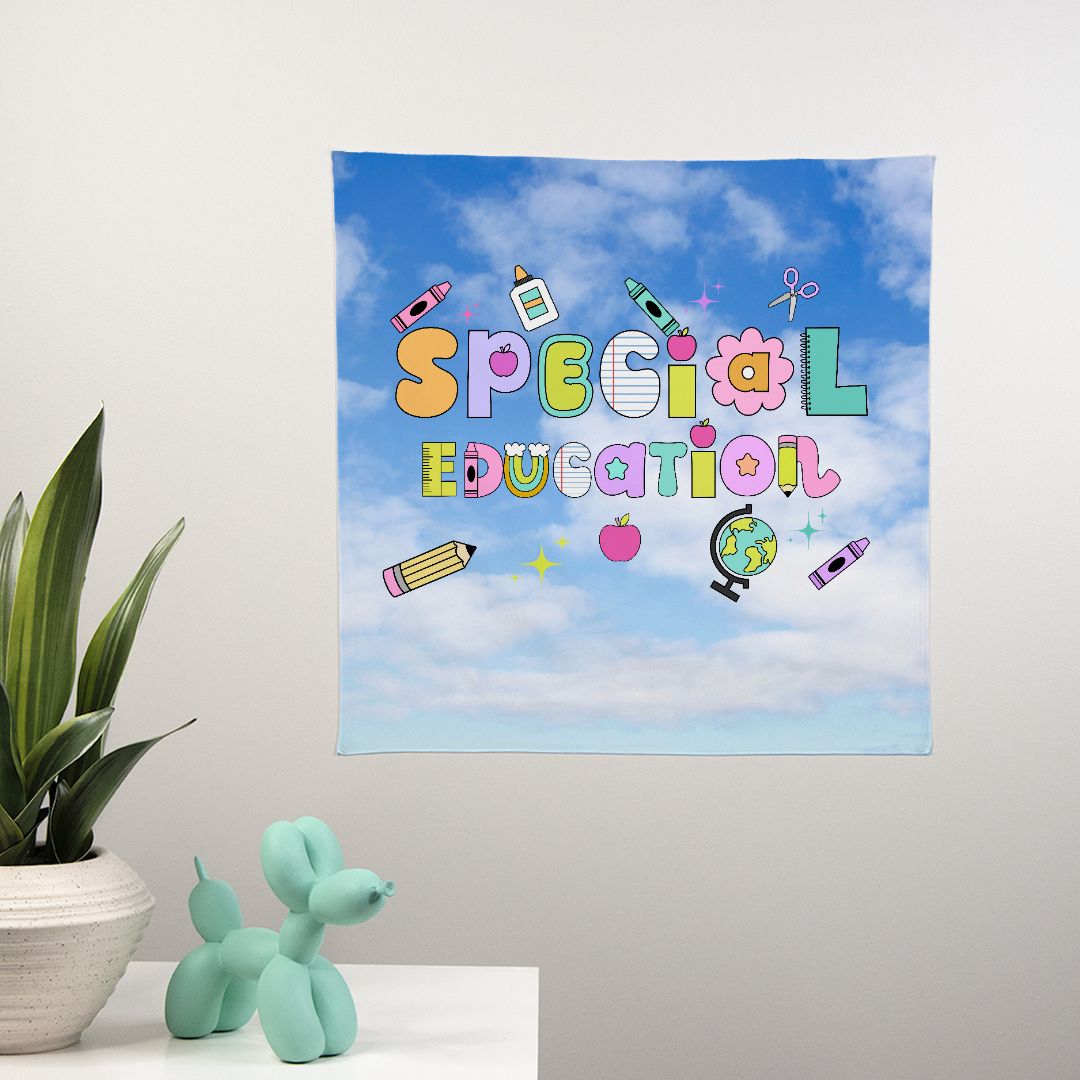 Special Education Ransom Wall Banner 22" x 22"