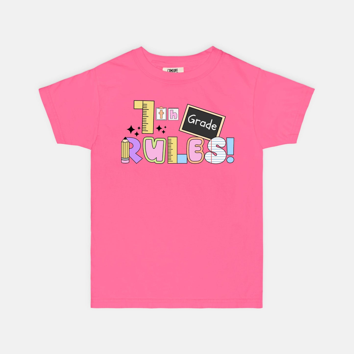 YOUTH 7th Grade Rules Ransom Tee