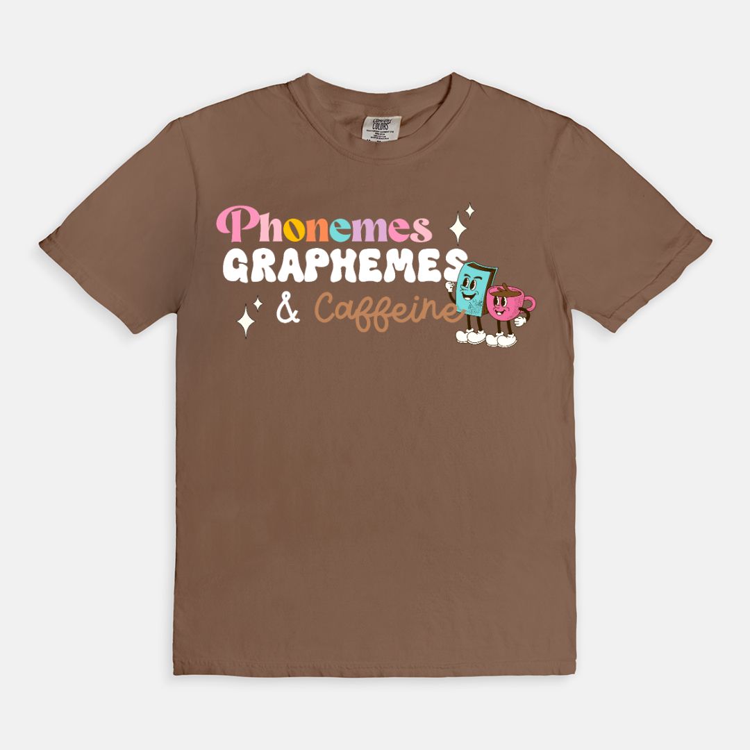 Phonemes, Graphemes, and Caffeine Tee