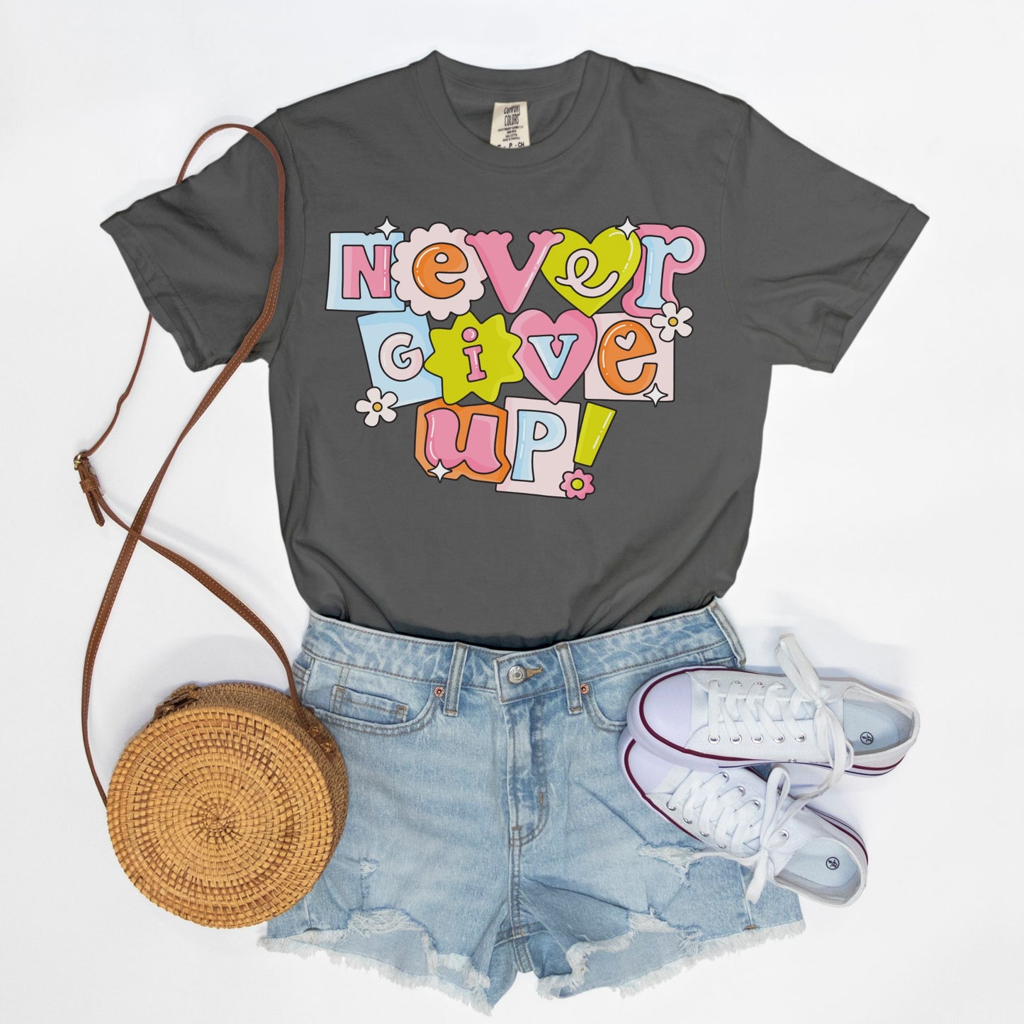 Never Give Up Ransom Tee