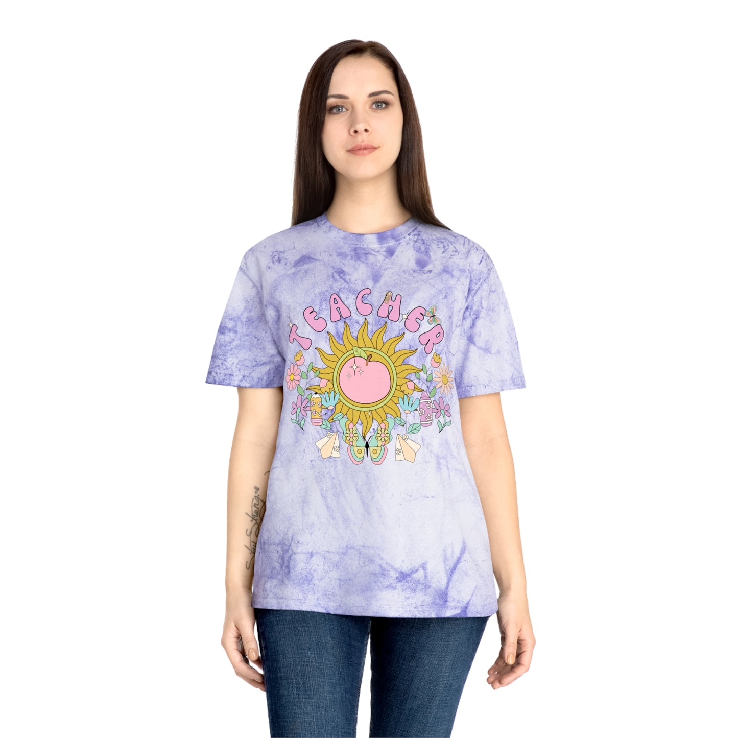Boho Teacher Color Blast Tee