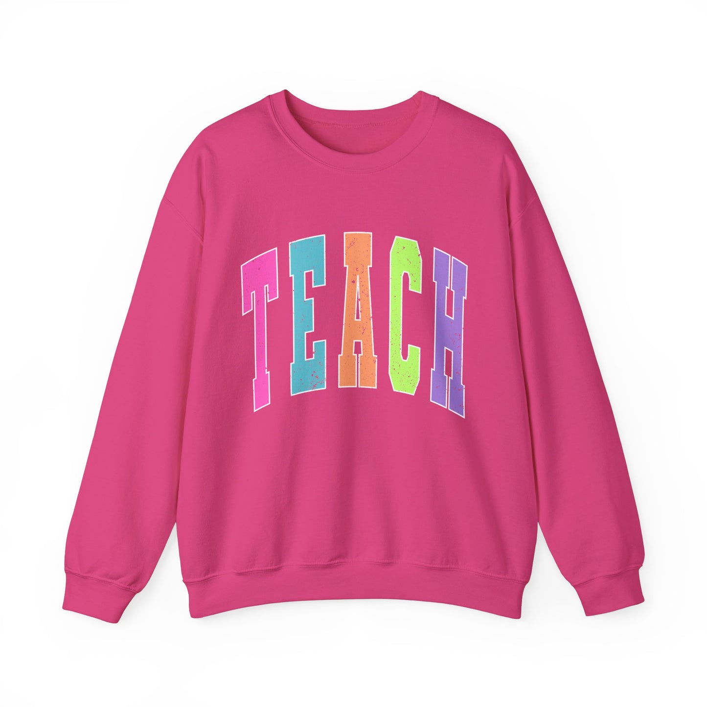 Neon Varsity Teach Sweatshirt