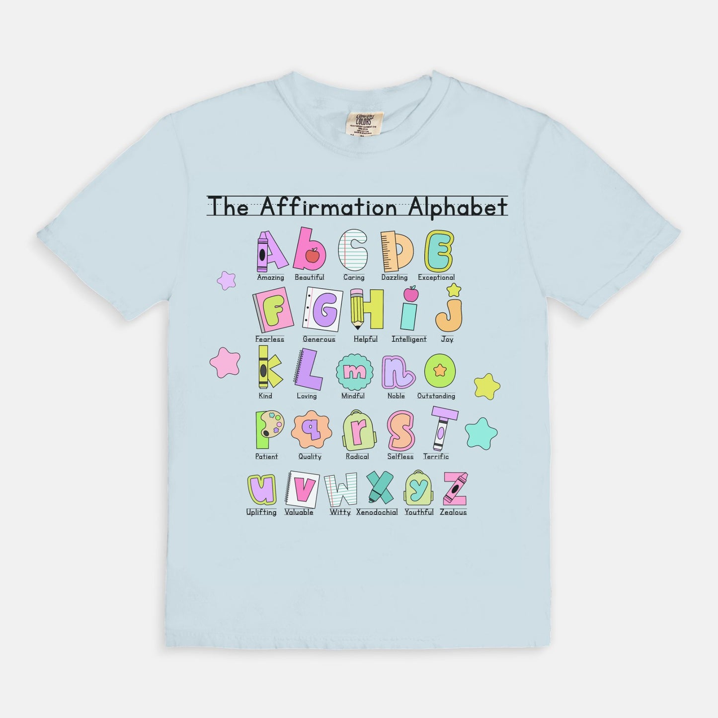 The Affirmation Alphabet Tee
