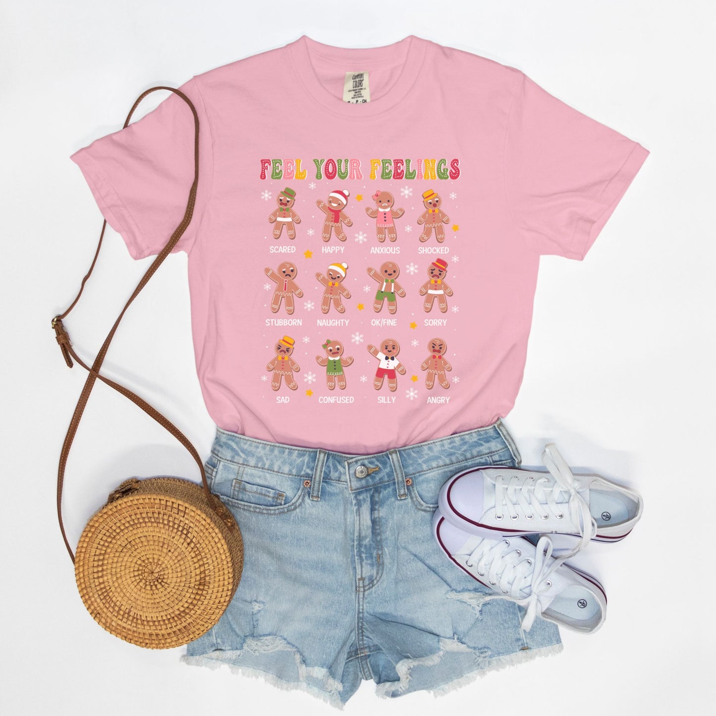 Feel Your Feelings Gingerbread Tee