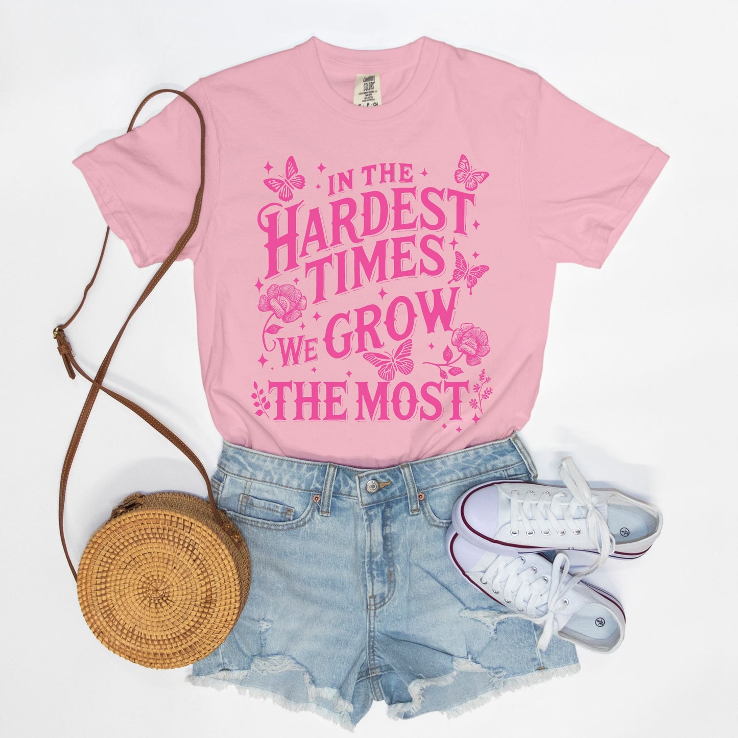 In The Hardest Times, We Grow The Most - Pink Options