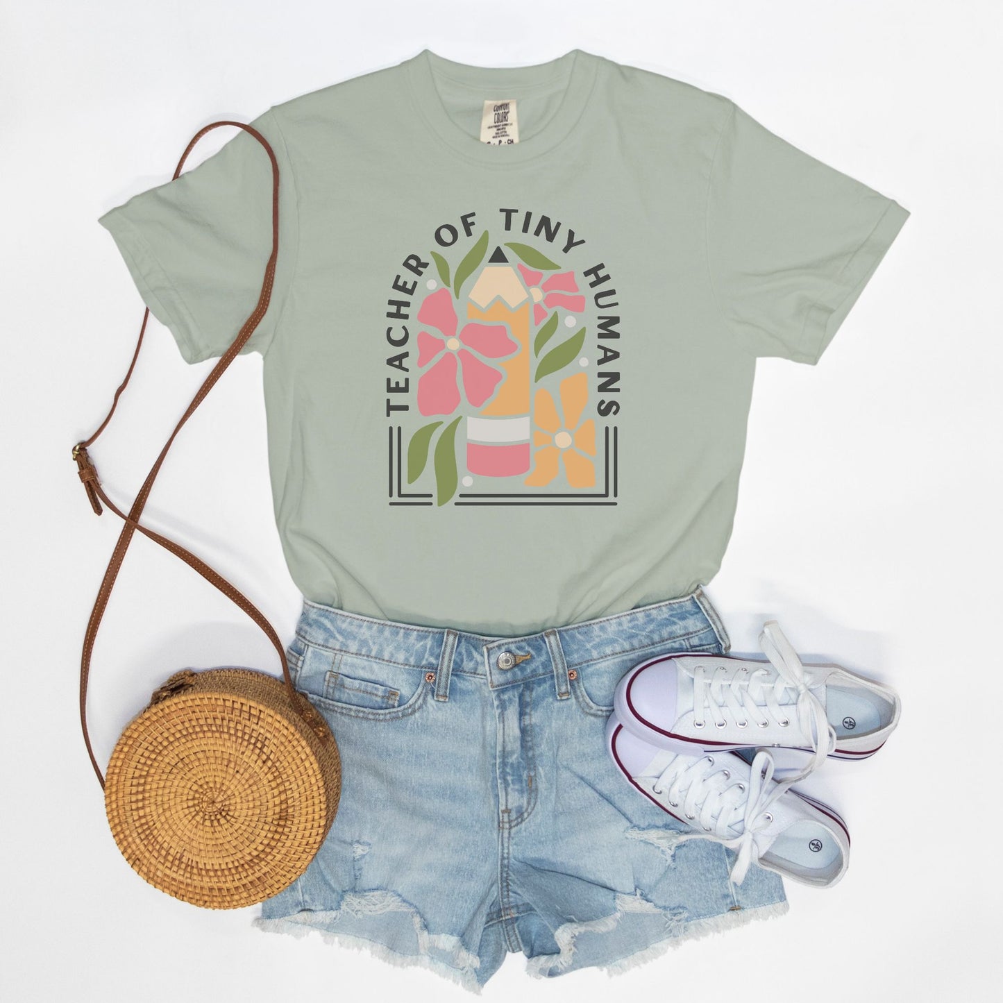 Teacher of Tiny Humans Floral Tee