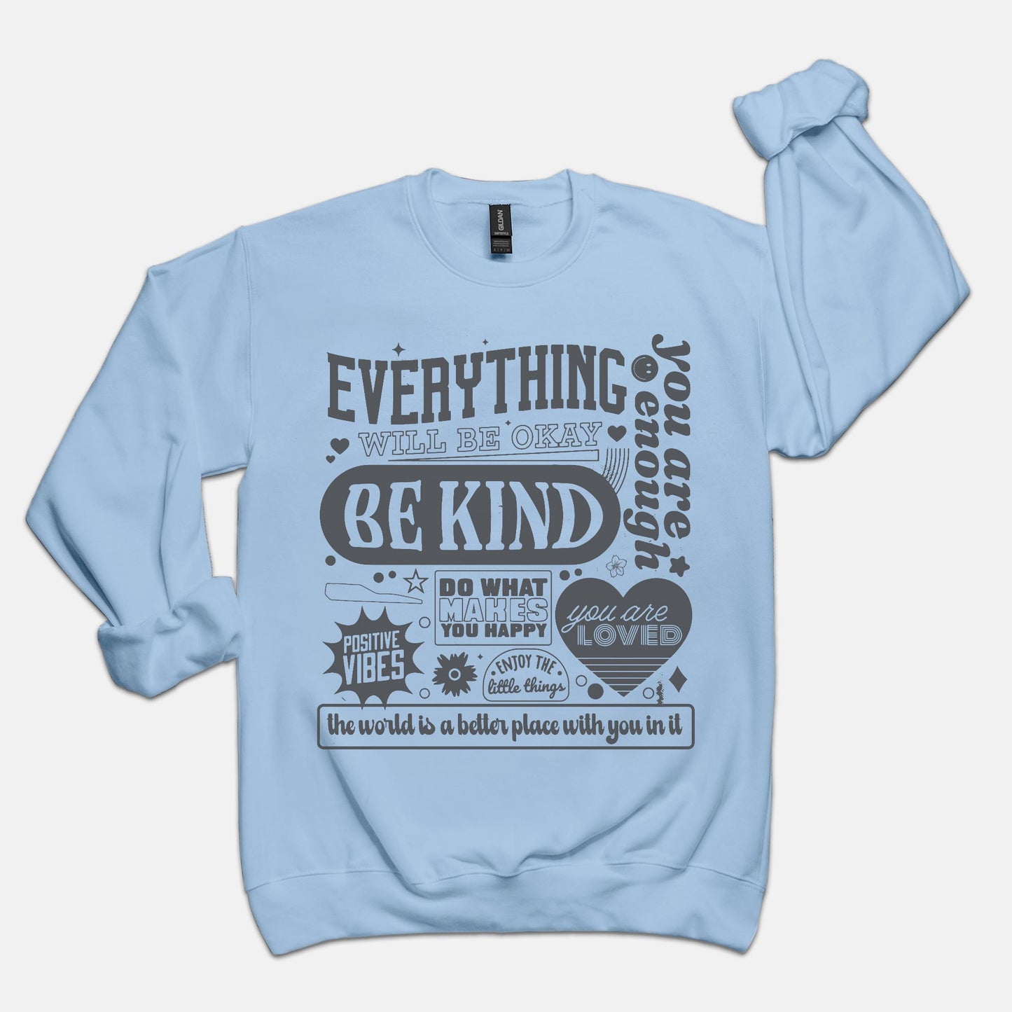 Everything Will Be Ok Retro Collage Sweatshirt