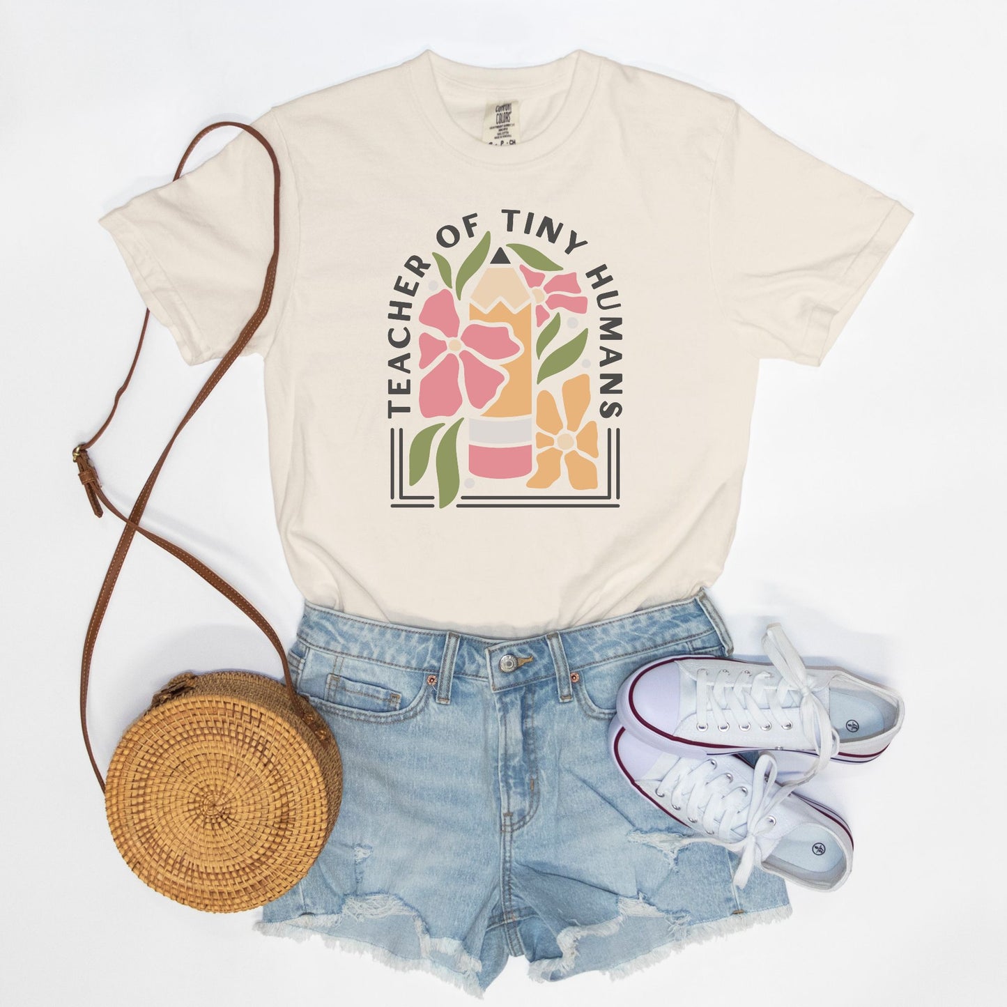 Teacher of Tiny Humans Floral Tee