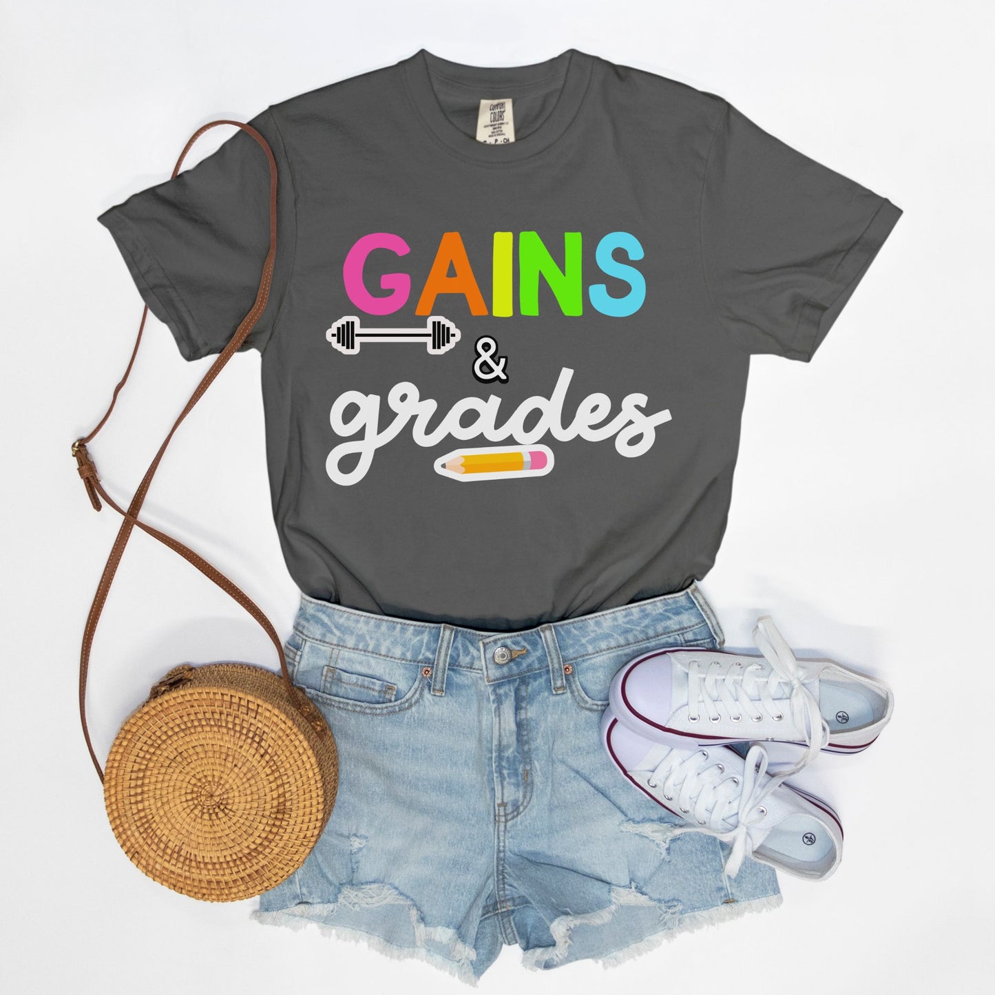 Gains and Grades Tee