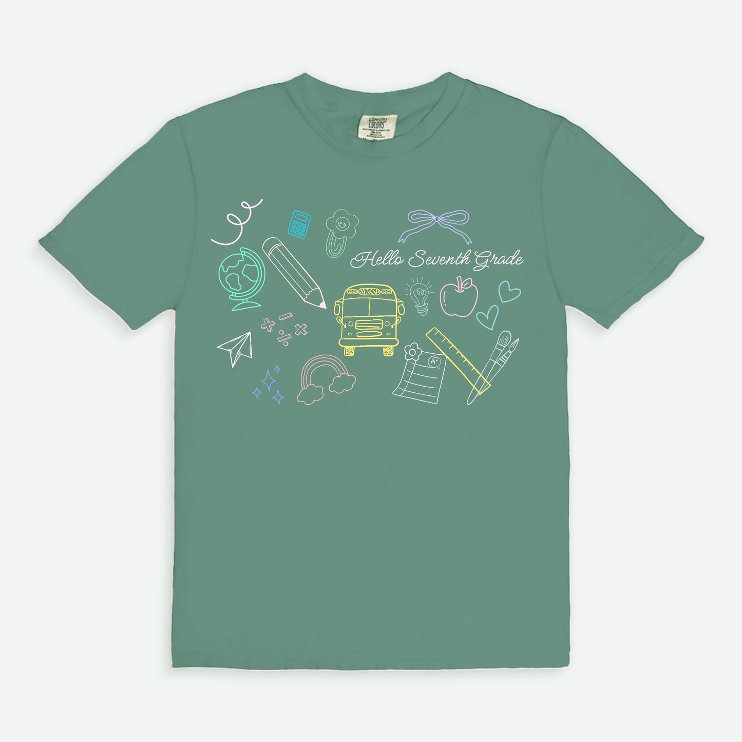 Seventh Grade Chalkboard Tee