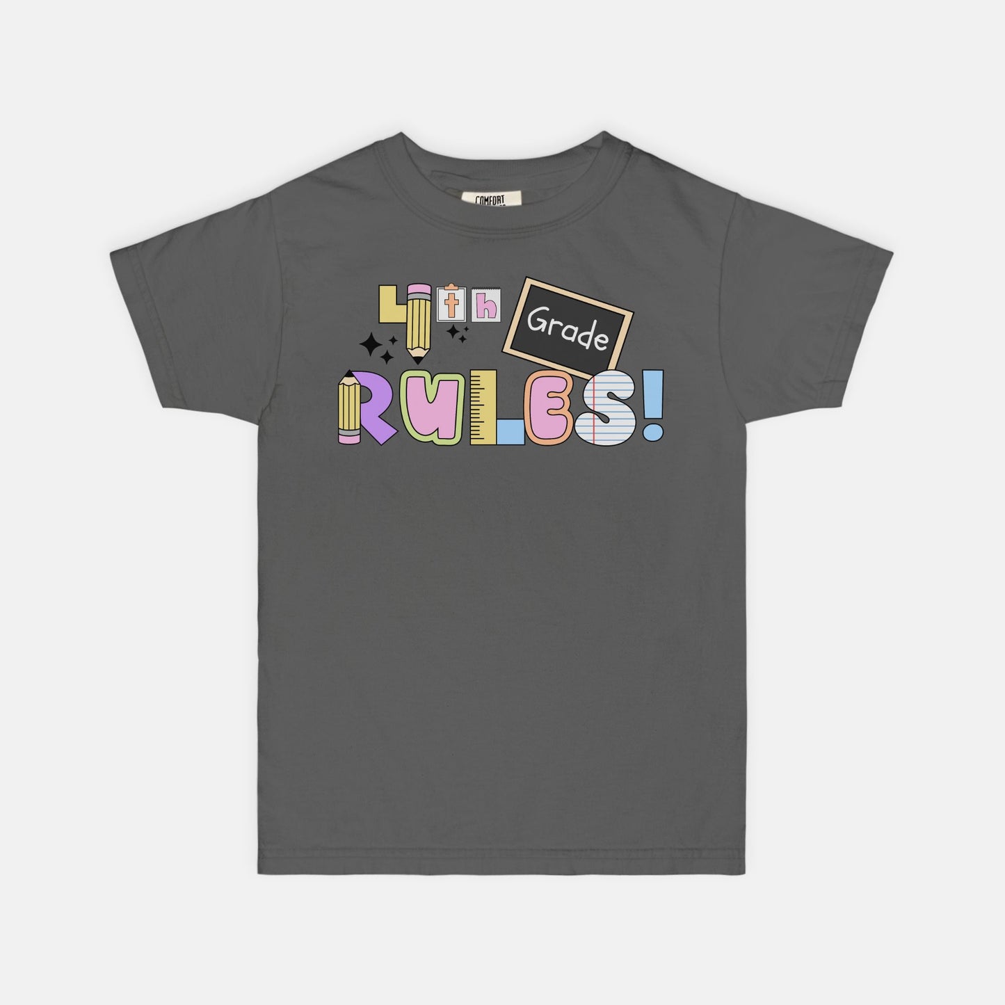 YOUTH 4th Grade Rules Ransom Tee