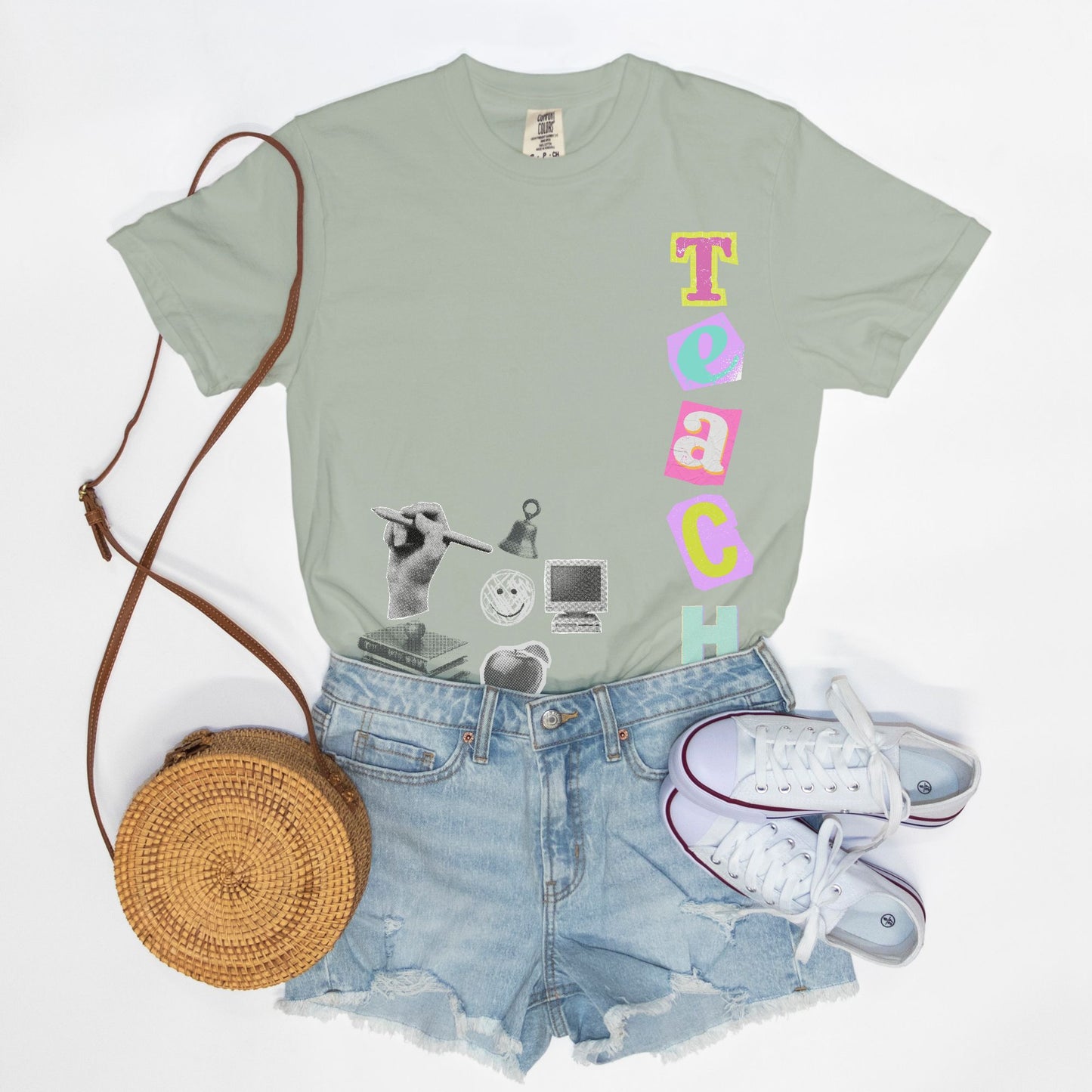 Grunge Nostalgic Teach Tee