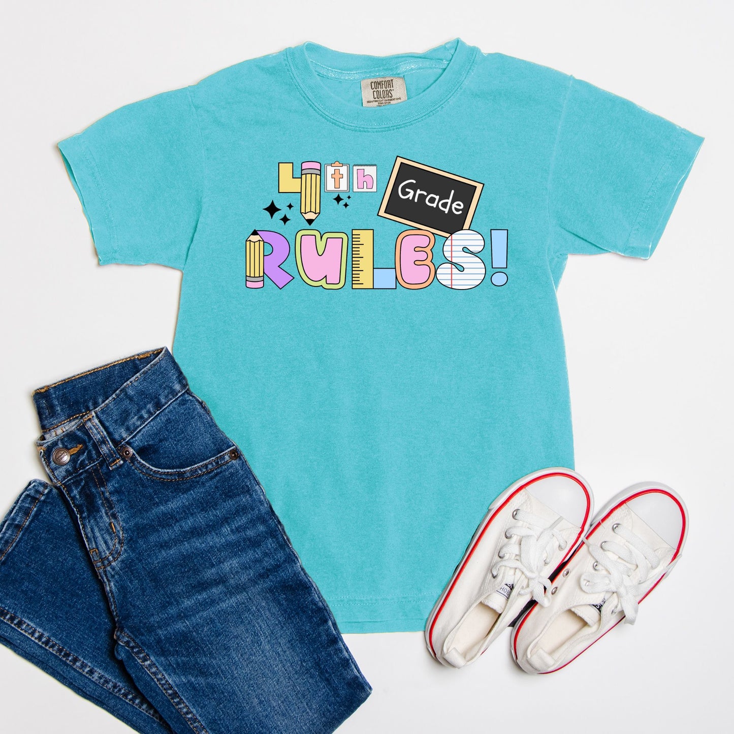 YOUTH 4th Grade Rules Ransom Tee
