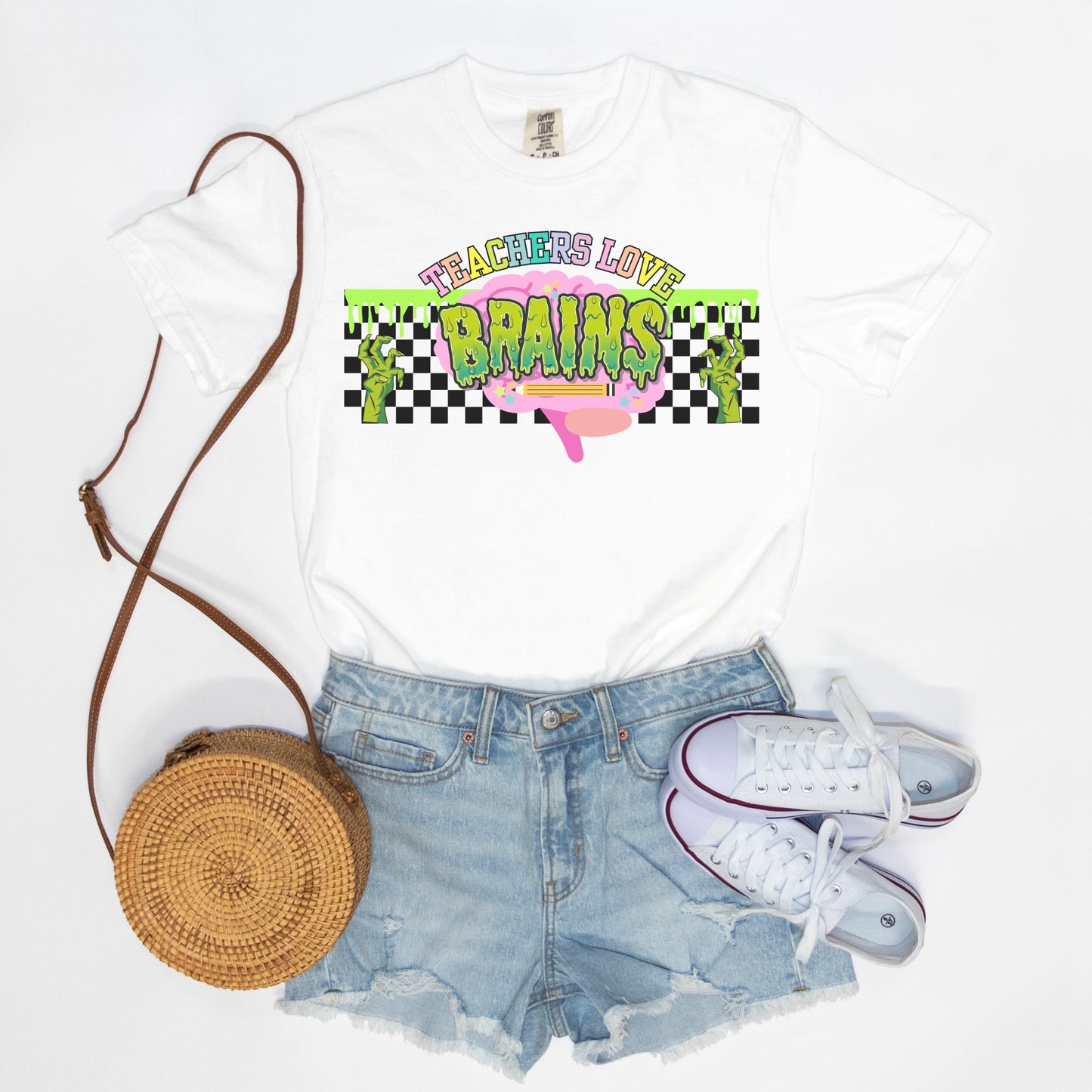 Teachers Love Brains Tee