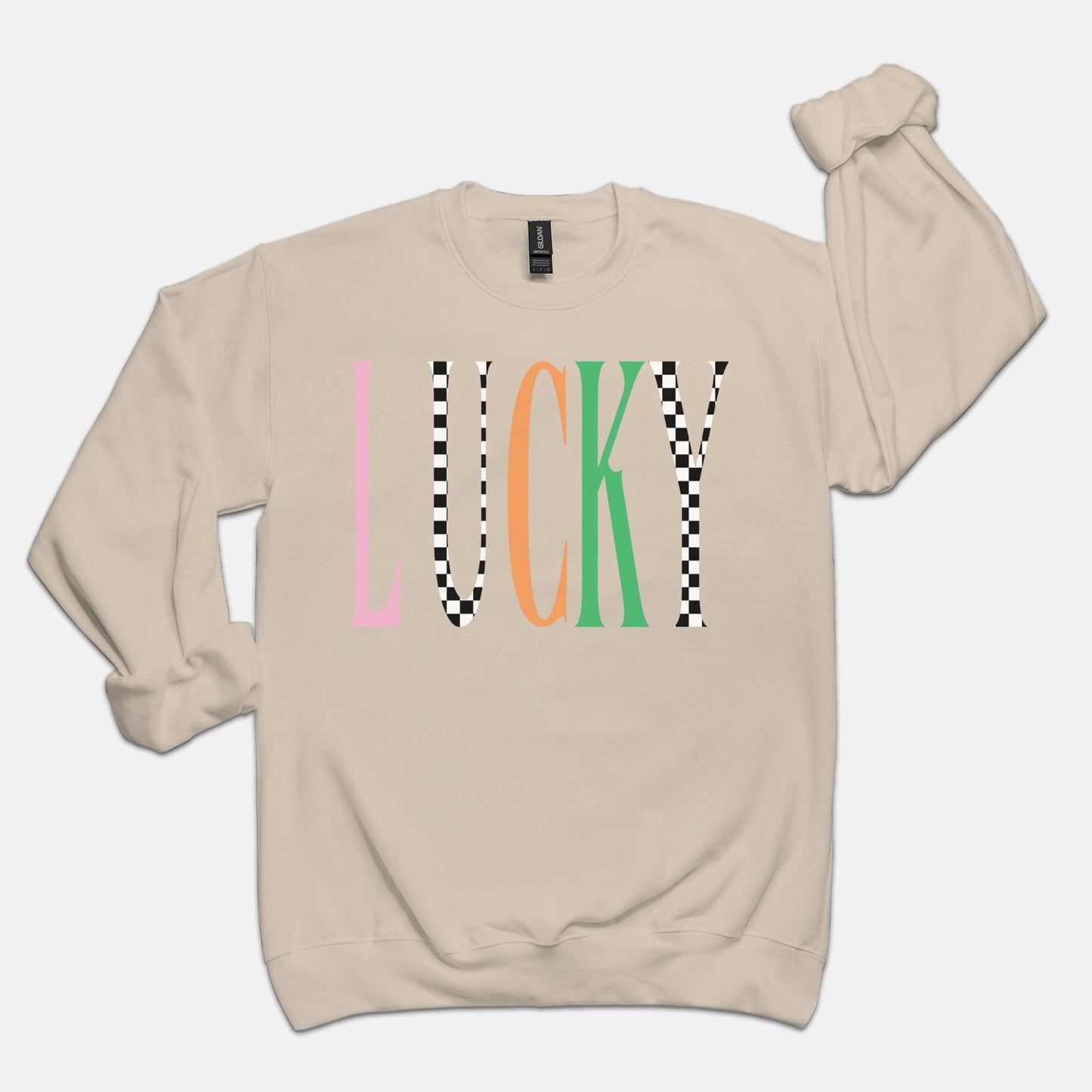 Lucky Checkered Sweatshirt