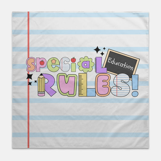 Special Education Rules Wall Banner 22" x 22"