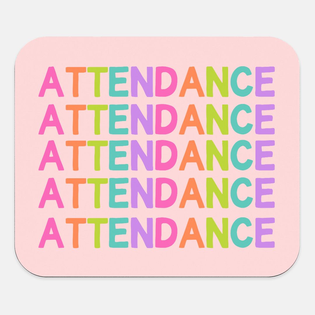 Attendance Mousepad PINK