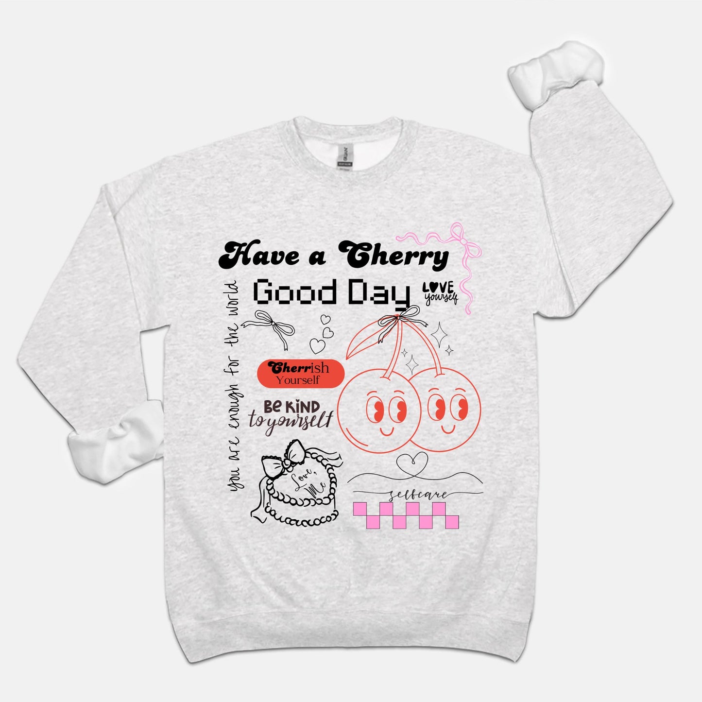 Cherry Good Day Retro Sweatshirt