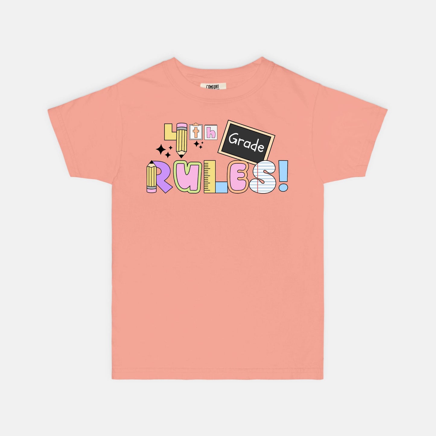 YOUTH 4th Grade Rules Ransom Tee