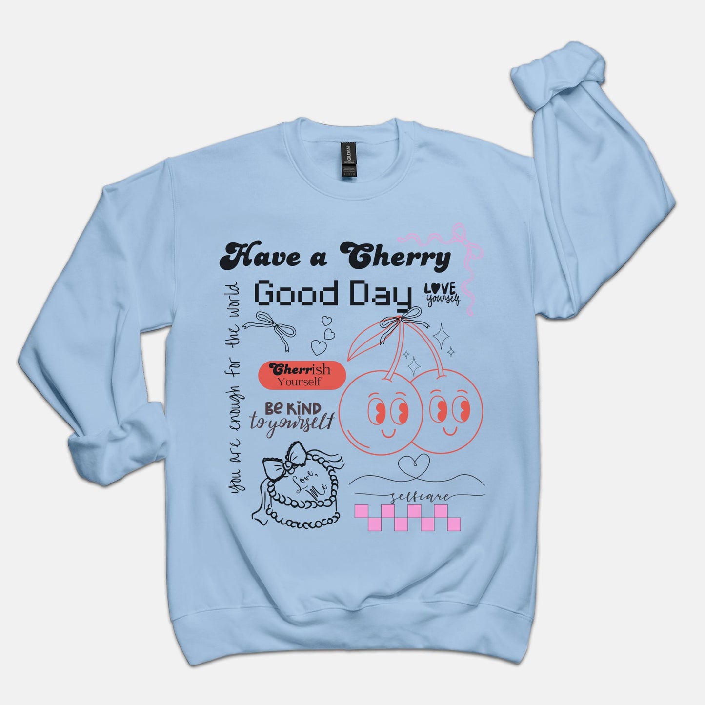 Cherry Good Day Retro Sweatshirt