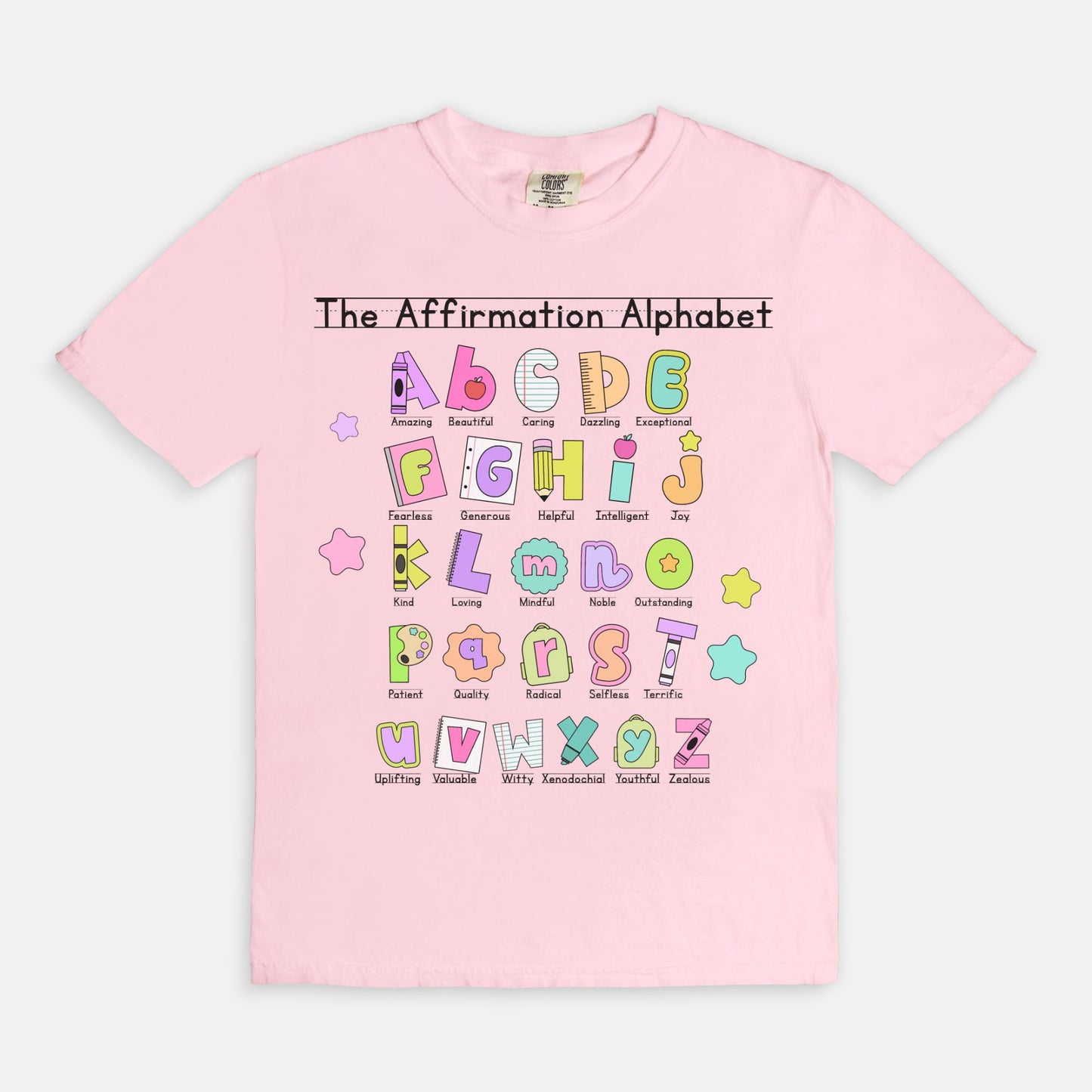 The Affirmation Alphabet Tee