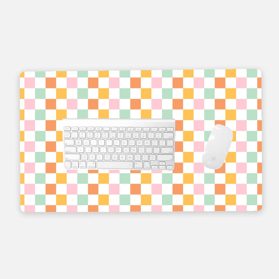 Checkered Me Out Desk Mat - Large (24" x 14")