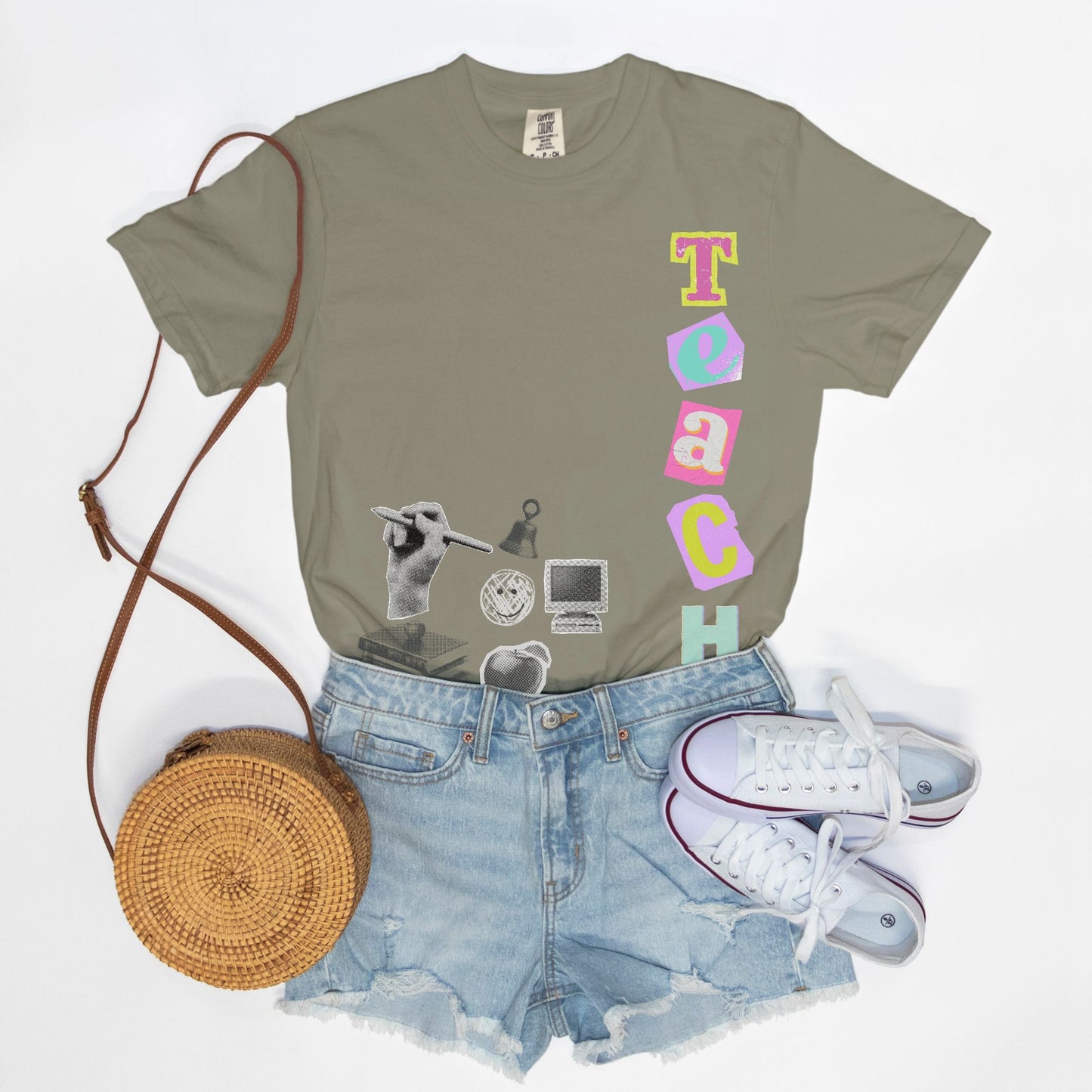Grunge Nostalgic Teach Tee