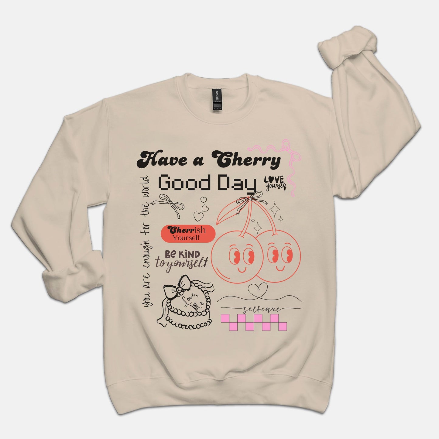 Cherry Good Day Retro Sweatshirt