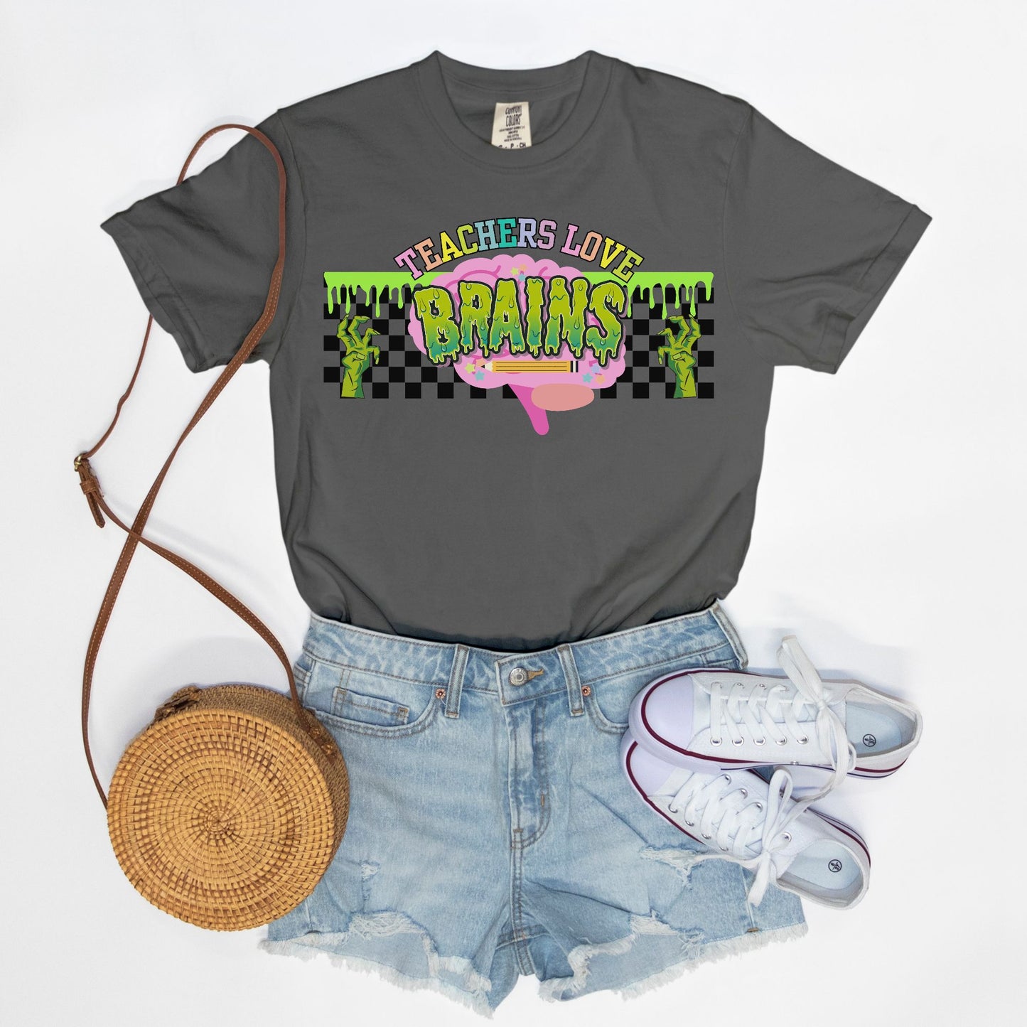 Teachers Love Brains Tee