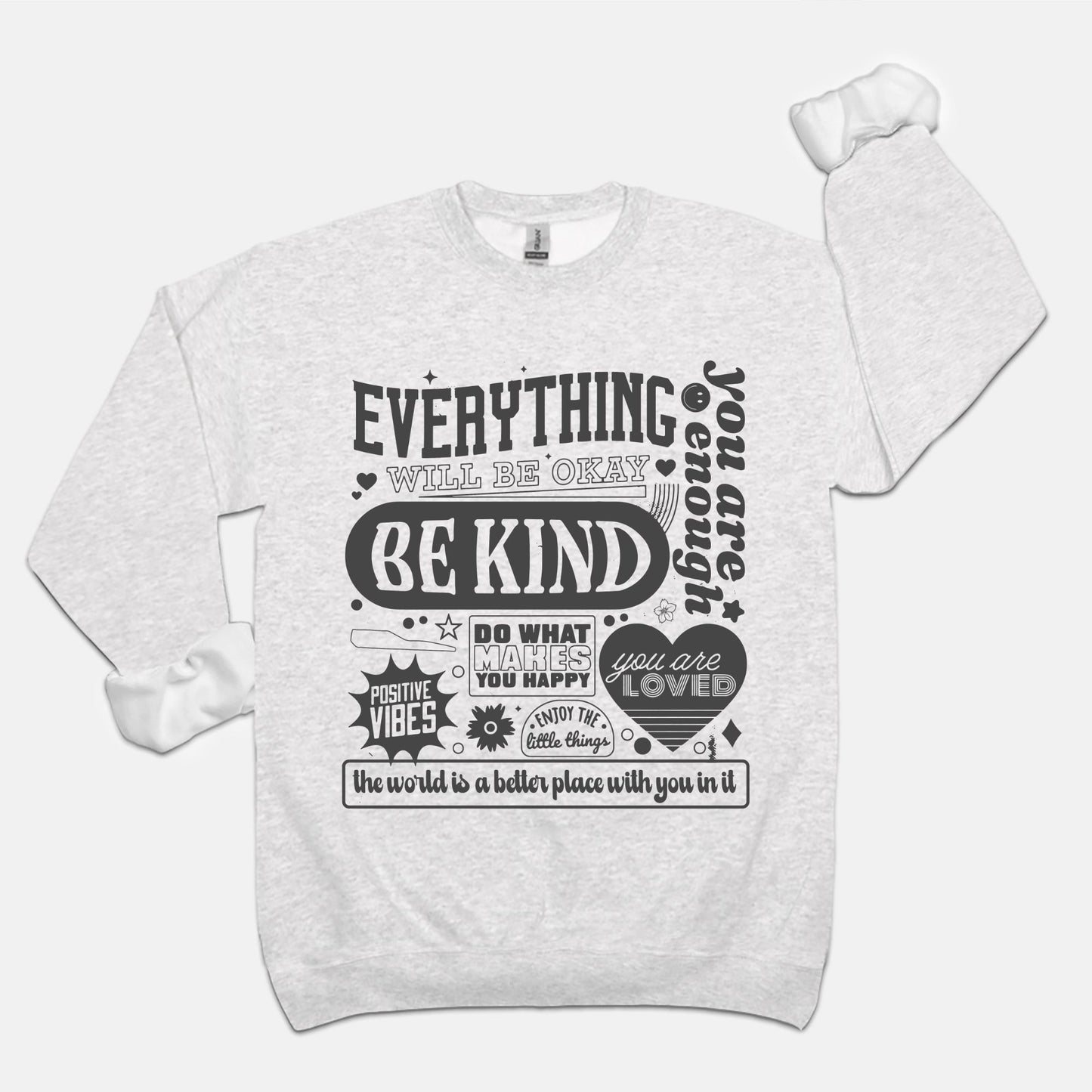 Everything Will Be Ok Retro Collage Sweatshirt