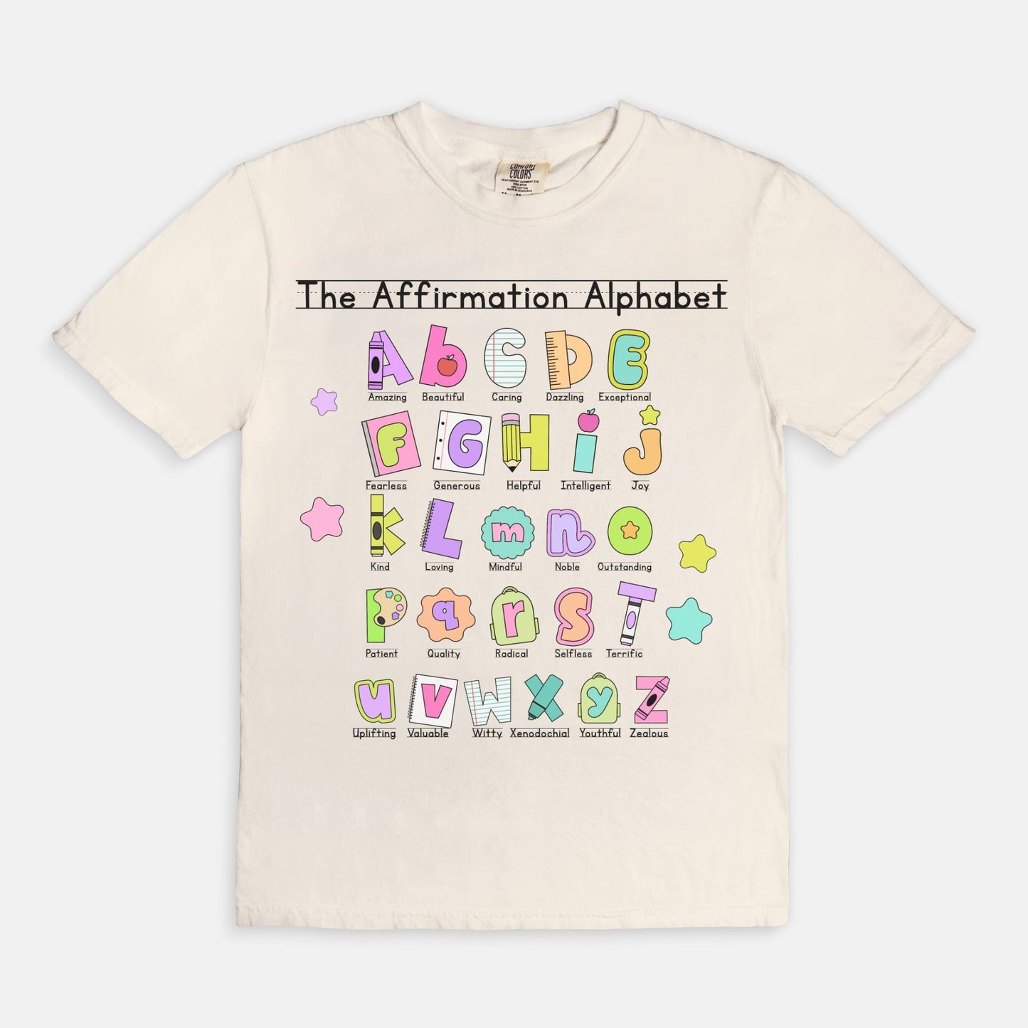 The Affirmation Alphabet Tee