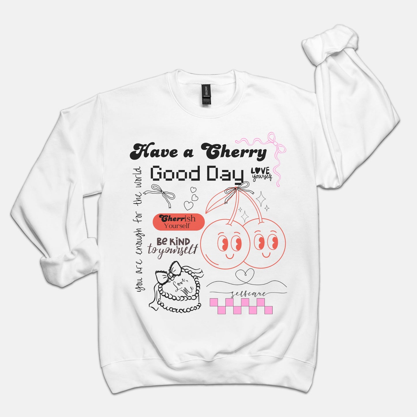 Cherry Good Day Retro Sweatshirt