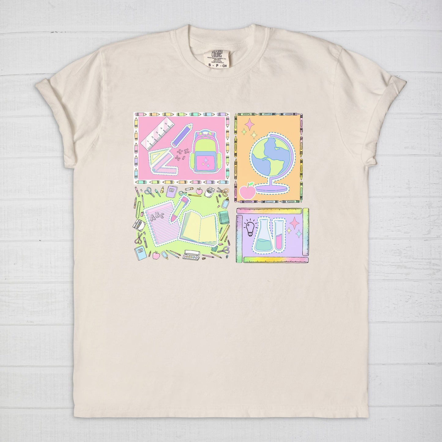 School Subjects Collage Tee