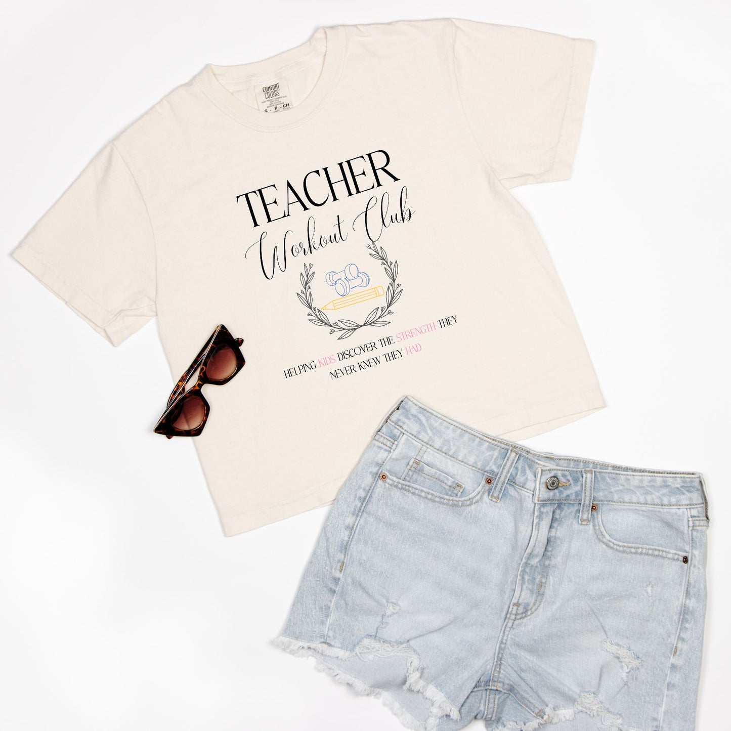Teacher Workout Club Boxy Tee