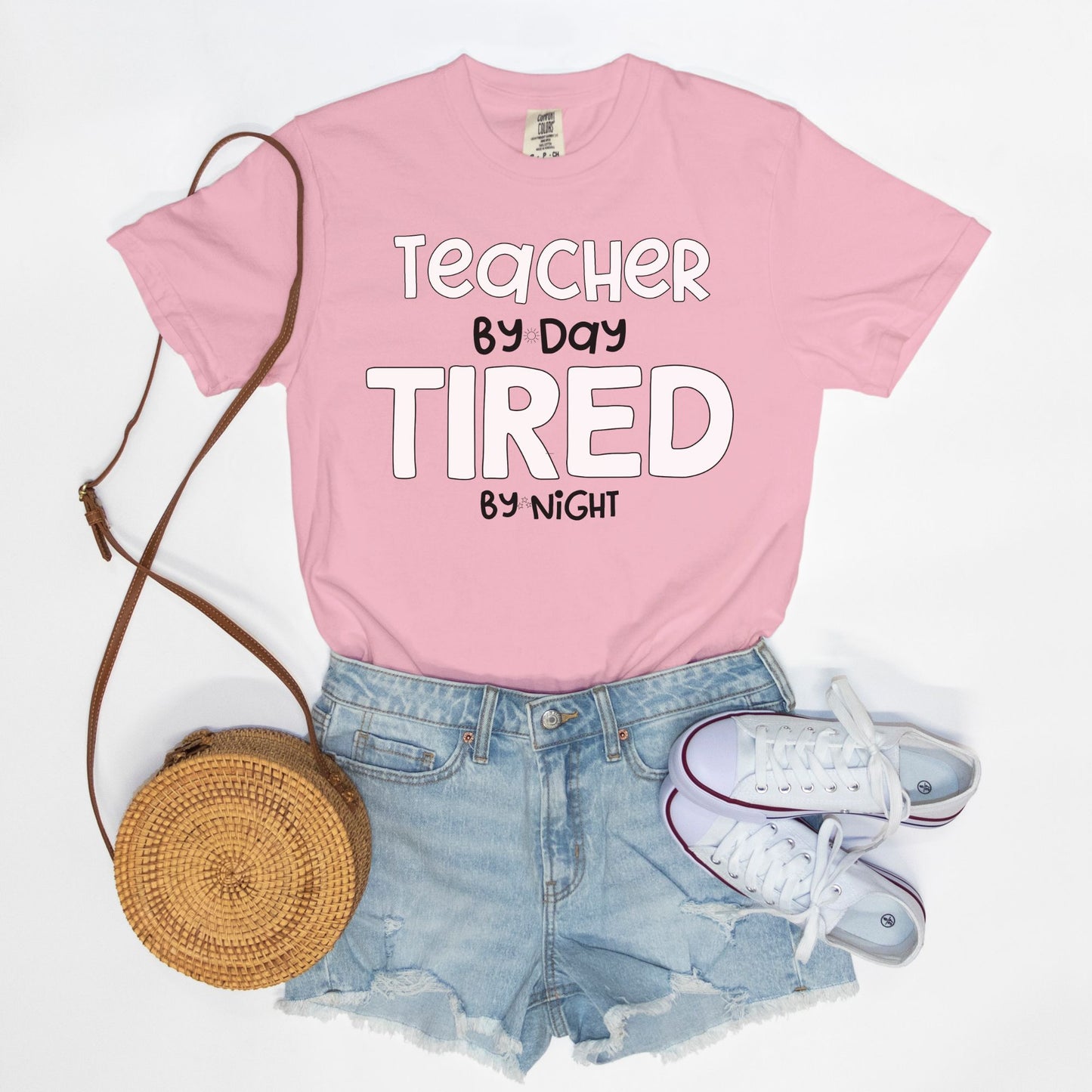 Teacher By Day, Tired By Night Tee