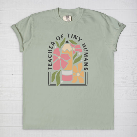 Teacher of Tiny Humans Floral Tee