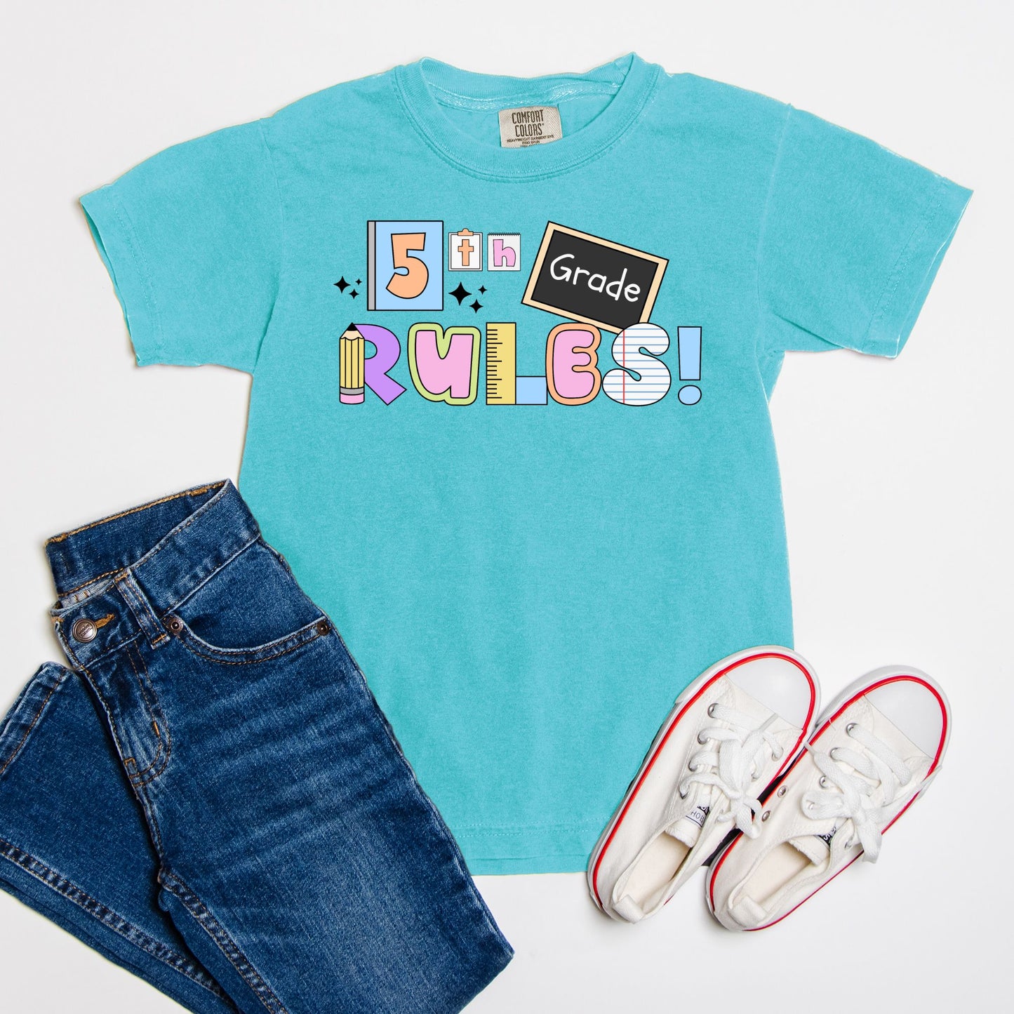 YOUTH 5th Grade Rules Ransom Tee