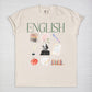 English Watercolor Collage Tee