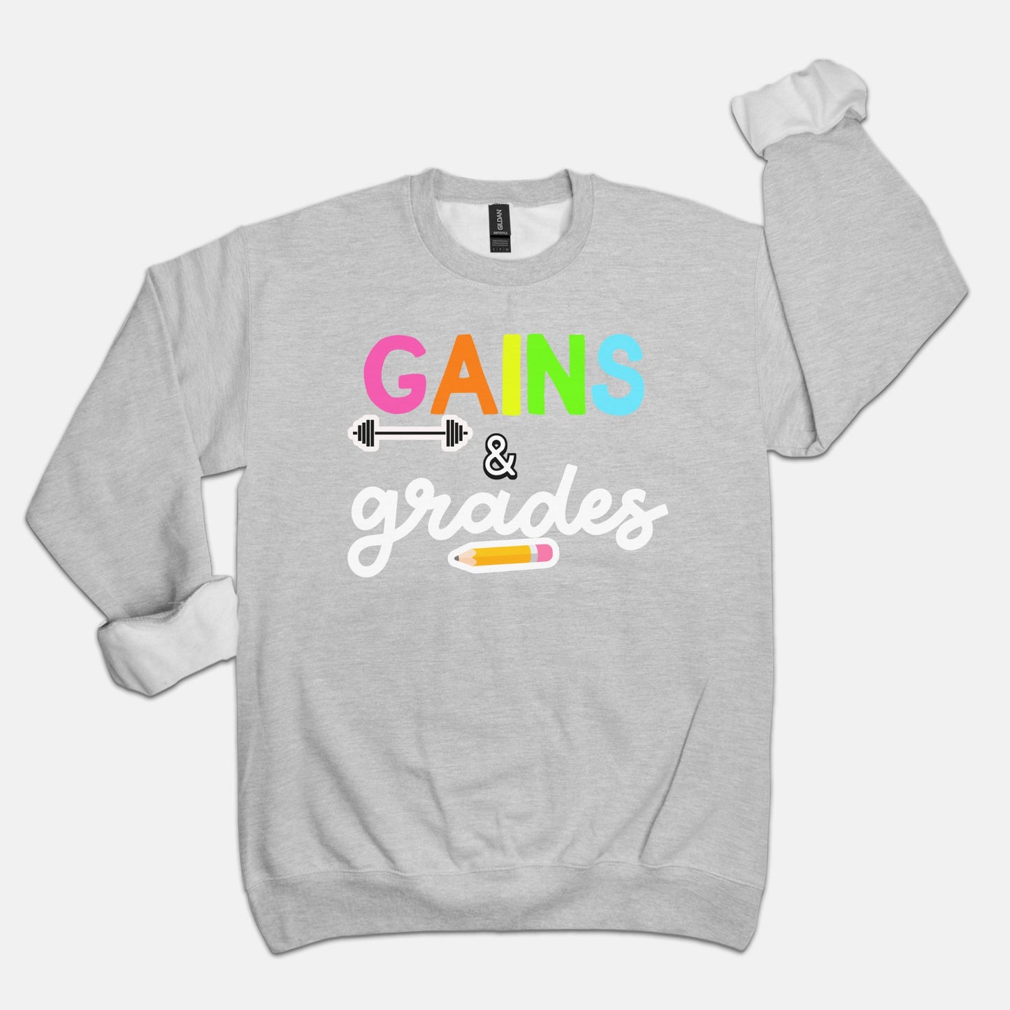 Gains & Grades Crewneck Sweatshirt