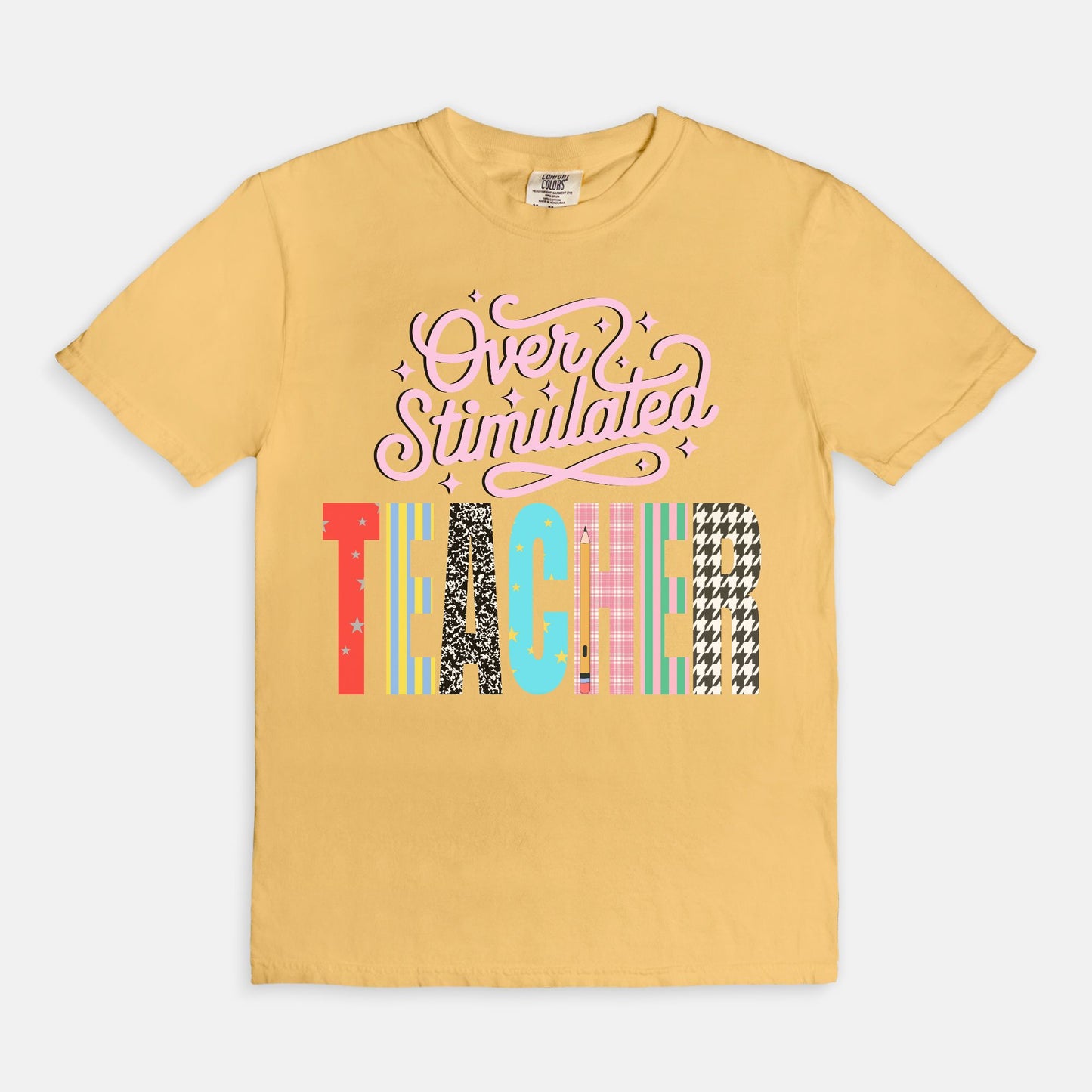 Overstimulated Teacher Tee
