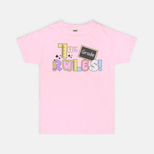 YOUTH 7th Grade Rules Ransom Tee